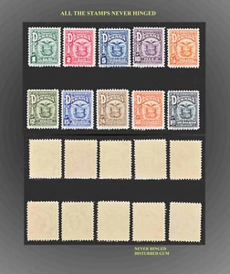 1924 PANAMA EMISSIONE COMPLETA ARMI RARE-MAI INCERNIERATE SCT.234-243 MI.118-127 - Foto 1 di 1