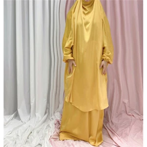 Eid Ramadan Robe Abaya Muslim Women Kids Prayer Dress Niqab Burqa Islamic Robe - Picture 1 of 51