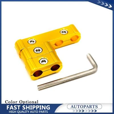 Kit de abrazadera organizadora separador de cables separador de bujía de motor de aluminio de 3 piezas dorado Foto 1 de 4