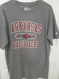 Camiseta Arkansas Razorback Para Hombre Gris Y Rojo Talla Grande 42-44 - Imagen 1 de 5