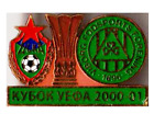 football soccer pin badge CSKA Moscow - Viborg Denmark 2000-2001 #3
