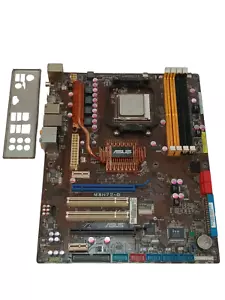 Asus M3N72-D Rev. 1.01G Motherboard w/ Athlon AD775ZWCJ2BGH CPU + I/O Shield - Picture 1 of 5