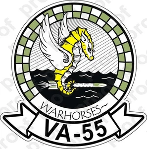 AUFKLEBER USN VA 55 WARHORSES - Bild 1 von 1