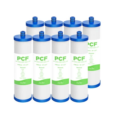 8 Pack 5 Stage 5-in-1 Water Filter Cartridge Replacement For SimPure V7 Purifier - Image 1 of 4