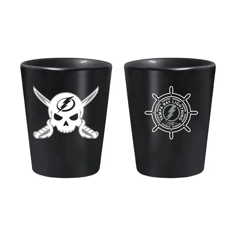 Vaso de chupito Tampa Bay Lightning Gasparilla negro mate de 2 oz Foto 1 de 1