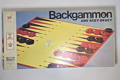 1973 Backgammon and Acey-Deucy Board Game Milton Bradley Ages 7 To Adults  - Image 1 of 4