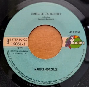 MANUEL GONZALEZ - CUMBIA HALCONES / psych synth ORGAN SPACE latin funk 45 hear - Picture 1 of 2