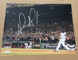 DAVID ORTIZ SIGNED WORLD SERIES 11X14 PHOTO PSA/DNA AUTHENTIC BOSTON RED SOXS #2 - Picture 1 of 1