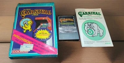 Sega Carnival Official SEGA Intellivision  Coleco Game Manual & Box CIB Untested - Image 1 of 4