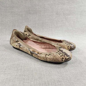 Pretty Ballerinas Faux Snakeskin Shirley Womens Size 9 Ballet Flat Walking Shoes - Picture 1 of 13