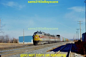 ORIGINAL SLIDE ERIE LACKAWANNA RR F7 6321 A-B-B-A W CARROLTON OH 1976 - Picture 1 of 1