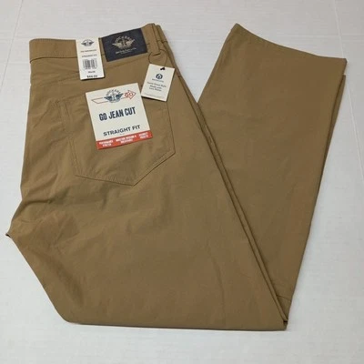Dockers Pants Men's 36x29 Brown Go Jean Cut Straight Fit Performance Stretch - Image 1 of 4
