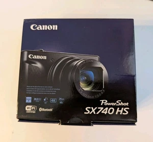 Cámara digital Canon PowerShot SX740 HS 20,3 MP 4K zoom óptico 40x Wi-Fi plateada - Imagen 1 de 3