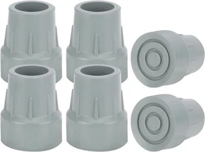 6 puntas de muleta, puntas de repuesto de goma resistentes de 1 pulgada para mul - Bild 1 von 5