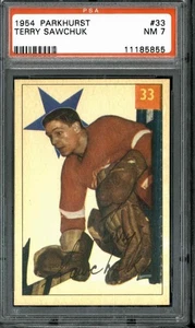 Parkhurst #33 1954 Terry Sawchuk - PSA 7 - Imagen 1 de 2