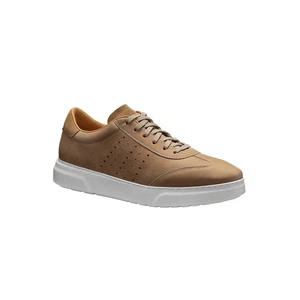 Samuel Hubbard Men's Tiburon Leather Sneaker Sandstone Beige Leather Size 9.5 W - Picture 1 of 5