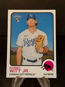 BOBBY WITT JR 2022 TOPPS HERITAGE ROOKIE KANSAS CITY ROYALS #520 - Picture 1 of 2
