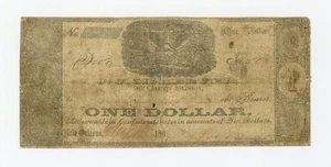 1860's $1 J.J. McKeever - New Orleans, LOUISIANA Merchant Scrip - Picture 1 of 2