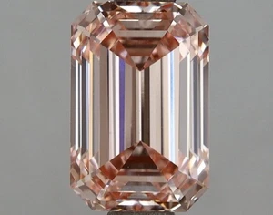 Emerald 2.00ct Fancy Intense Pink VS2 CVD IGI loose lab grown diamond - Picture 1 of 3