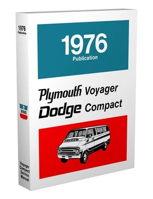 1976 Dodge Van Shop Manual Sportsman Tradesman Plymouth Voyager Service Repair - Image 1 of 4