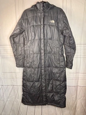 The North Face Triple C Goose Down Feather Long Coat Women Black 700 Fill Small - Image 1 of 4
