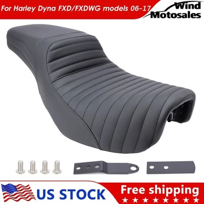 2-Up Driver Passenger Seat For Harley Dyna Street Bob Low Rider FXDL 2006-2017 - Image 1 of 4