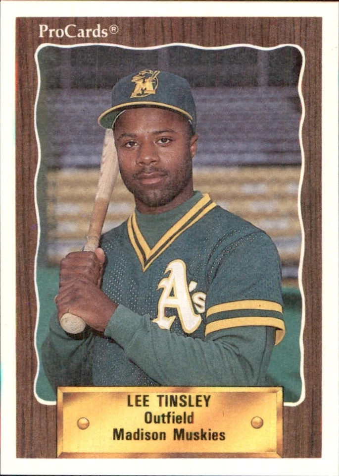 Lee Tinsley 1990 ProCards #2282 RC Madison Muskies *AutographDen* - Image 1 of 2
