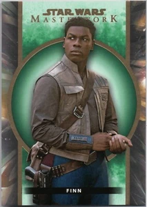 Tarjeta paralela verde de Star Wars Masterwork 2022, Finn (19) #18/99 - Imagen 1 de 2