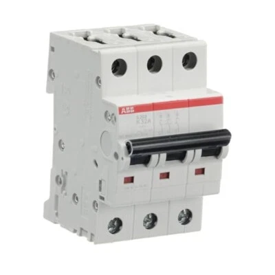 Interruptor de circuito magnético térmico en miniatura genuino ABB S203-K32 3 polos carril DIN Foto 1 de 3