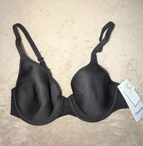 Chantelle T-shirt Bra Underwired Black UK 32C - Picture 1 of 8