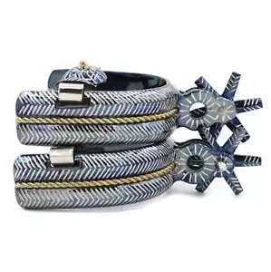 Espuelas Charras Acero Azul Mexicano Espuelas Charras - Imagen 1 de 1