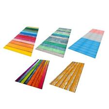 Runner Rug Floor Mat Doormat Carpets Rustic Color Wooden Stripe Waterproof