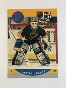 Tarjeta de novato 1990 Pro Set St Louis Blues Curtis Joseph #638 - Imagen 1 de 2