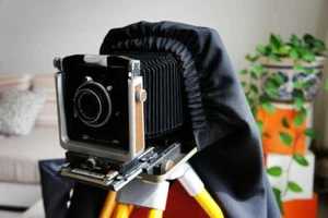 Black Dark Cloth Focusing Hood Wrapping for 4X5 Large Format Camera 100cm 235g - Picture 1 of 3