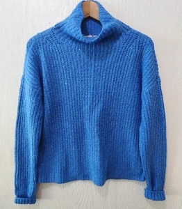 Suéter de punto azul mezcla de algodón para mujer Anthropologie talla XS - Imagen 1 de 10