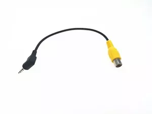 1x 2.5mm Male to RCA Female Adapter Cable for GPS AV-IN Monitor 20cm - Picture 1 of 4