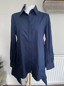 Alcacuz Navy top Brazil Designer Size 40 £400 From Flannel - Picture 1 of 6