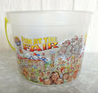 Fun At The Fair Bucket W/ Handle ~ State Carnival Festival Souvenir Fries Tub