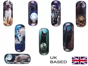 Lisa Parker Hard Glasses Case cleaning cloth Sunglasses reading Unicorn wolf MIX - Picture 1 of 22