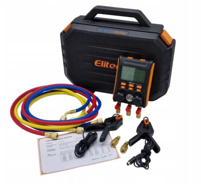 ELITECH R134A R32 R1234YF LMG-10 LM-120+ Klimaanlage Manometer Klimaservicegerät KLIMA Monteurhilfe 88 Kältemitte R1234YF