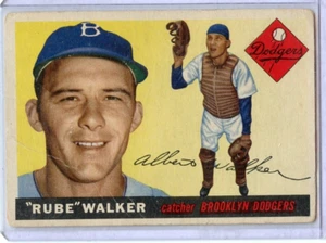 1955 Topp Rube Walker Brooklyn Dodgers #108 ⭐️💥🎯 G/G+ - Imagen 1 de 2