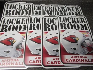 Lot of 9 Arizona Cardinals 11x17 Wall Display Plastic Locker Room Sign ~ New! - Picture 1 of 3