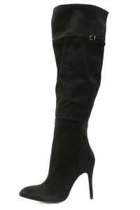 Chinese Laundry Kristin Cavallari Black Suede Tall Boots Size 8.5 - Picture 1 of 5