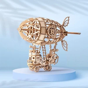 Rolife Airship Model DIY Build Kit 3D Wooden Puzzle Toys For Children Kids Gift - Picture 1 of 12