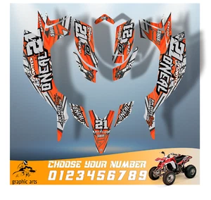 Yamaha YFZ 450 Graphics Kit 2003-2008 Calcomanías ATV Personalizadas - Picture 1 of 7