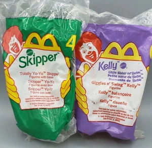 1999 McDonald's Happy Meal Barbie Totally Yo-Yo Skipper and Giggles n SwingKelly - Picture 1 of 2
