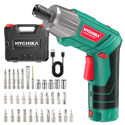 HYCHIKA Cordless 1/4" Drill Electric Screwdriver 6Nm Wireless Power Driver 2.0Ah - Image 1 of 4