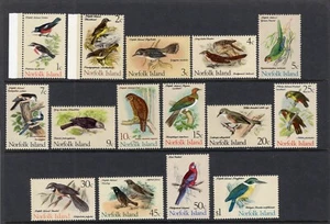 JUEGO DEFINITIVO PÁJARO ISLA NORFOLK 1970 EXCELENTE MNH - Imagen 1 de 2