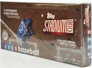 2020 Topps Stadium Club Baseball Factory Sealed Hobby Box *2 AUTOs/Box* - Picture 1 of 1