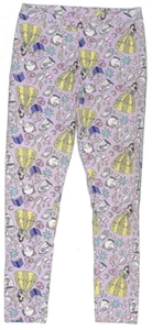 Disney Size 8 Beauty and the Beast Purple Leggings - Picture 1 of 2